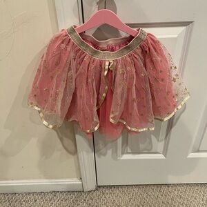 Gymboree Pink and Gold Mesh Skirt